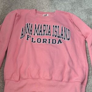 Pink Anna Maria Island Sweatshirt size Small